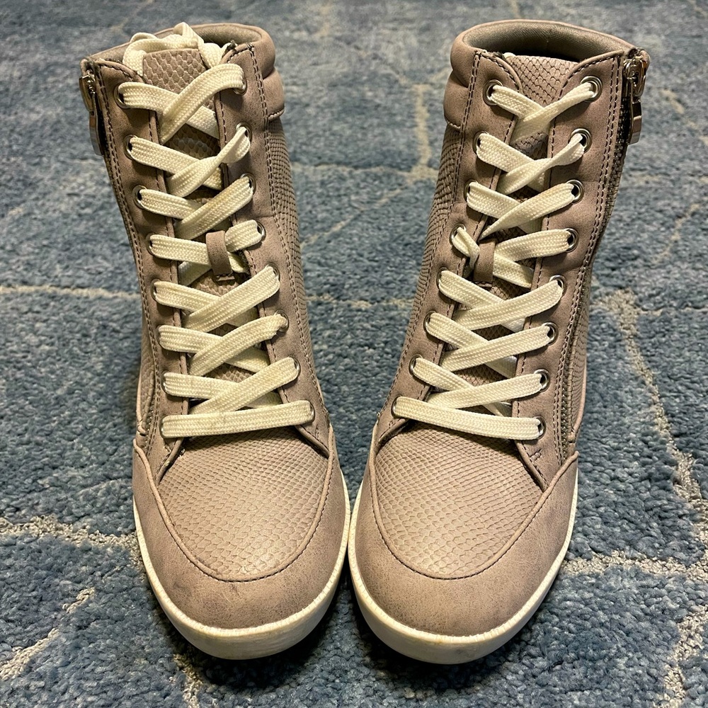 JustFab Heeled Sneaker Booties